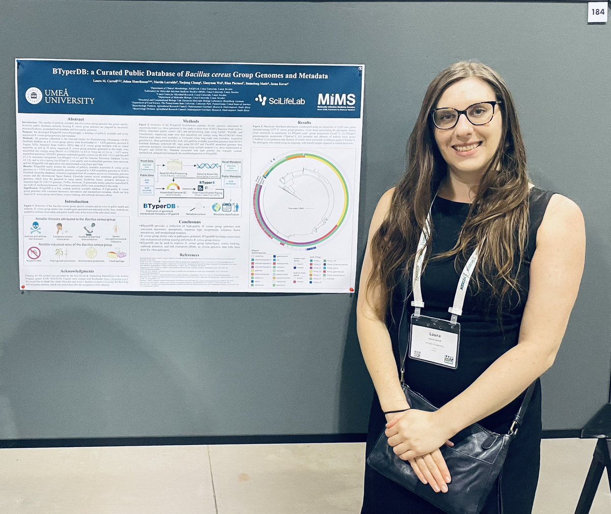 Stop by Laura Carroll’s poster on BTyperDB (P184) and Jun Su’s poster on B. cereus exposure assessment (P185) at the #IAFP2023 to learn more about the latest research on the #Bacillus cereus group!