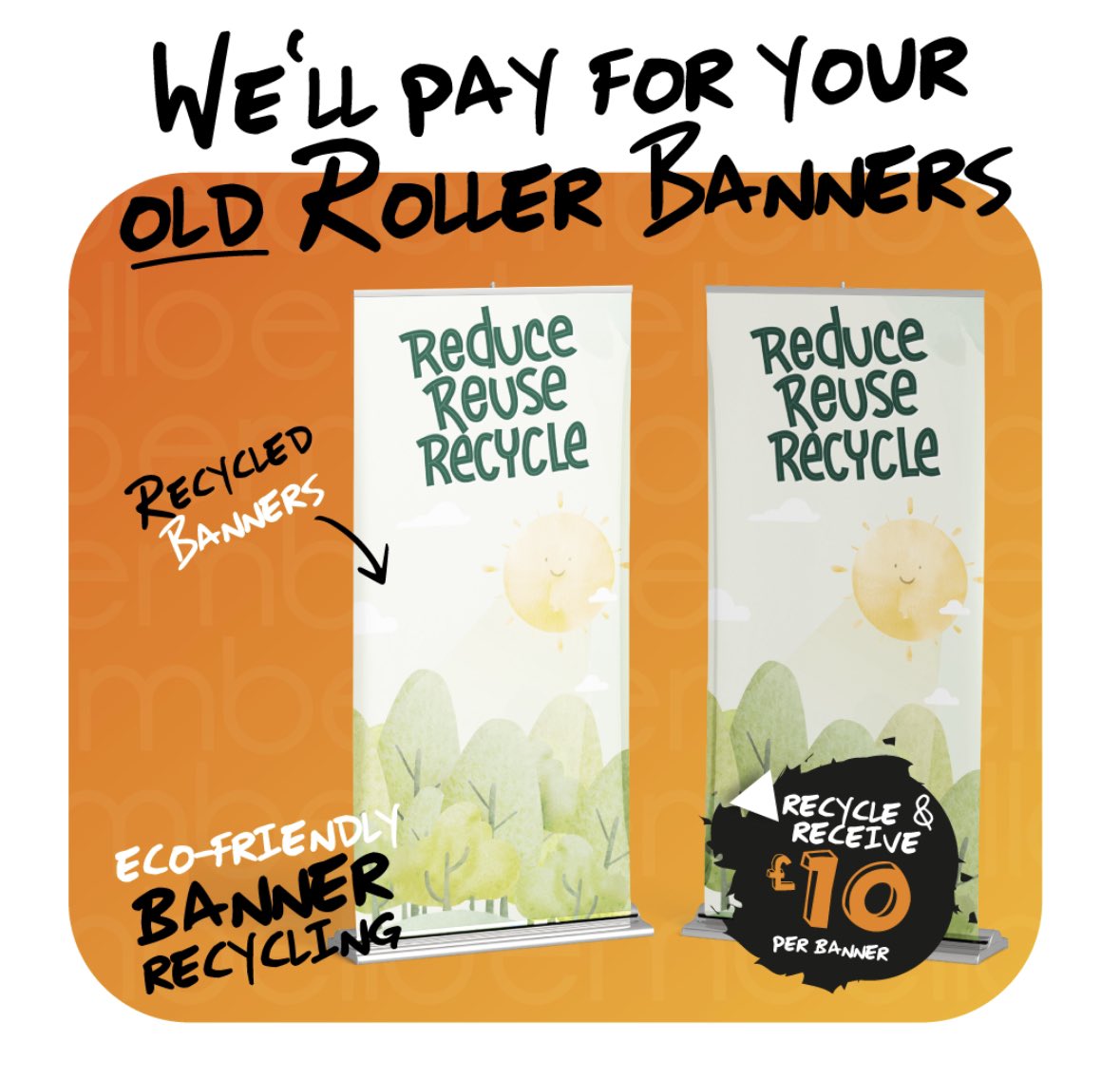 The event is over? What to do with your ‘stuff’?

We’re loving this initiative from <a href="/TeamEmbello/">Embello</a>! Earn credits for returning your unwanted event banners!