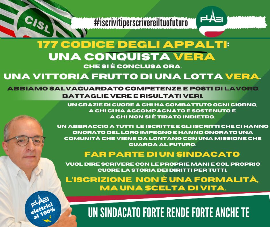 𝐂𝐎𝐃𝐈𝐂𝐄 𝐃𝐄𝐆𝐋𝐈 𝐀𝐏𝐏𝐀𝐋𝐓𝐈, 𝐀𝐑𝐓𝐈𝐂𝐎𝐋𝐎 𝟏𝟕𝟕, 𝐅𝐈𝐍𝐈𝐓𝐎 𝐔𝐍 𝐈𝐍𝐂𝐔𝐁𝐎. 𝐆𝐑𝐀𝐙𝐈𝐄 𝐀𝐋𝐋’𝐈𝐌𝐏𝐄𝐆𝐍𝐎 𝐒𝐈𝐍𝐃𝐀𝐂𝐀𝐋𝐄 𝐎𝐑𝐀 𝐋𝐄 𝐋𝐀𝐕𝐎𝐑𝐀𝐓𝐑𝐈𝐂𝐈 𝐄 𝐈 𝐋𝐀𝐕𝐎𝐑𝐀𝐓𝐎𝐑𝐈 𝐏𝐎𝐒𝐒𝐎𝐍𝐎 𝐆𝐔𝐀𝐑𝐃𝐀𝐑𝐄 𝐀𝐋 𝐅𝐔𝐓𝐔𝐑𝐎