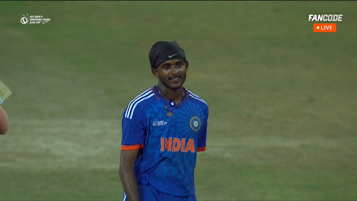 mufaddal_vohra's tweet photo. INDIA HAVE DEFEATED PAKISTAN IN EMERGING ASIA CUP...!!

Sai Sudharsan the hero. https://t.co/AYPY8skspz