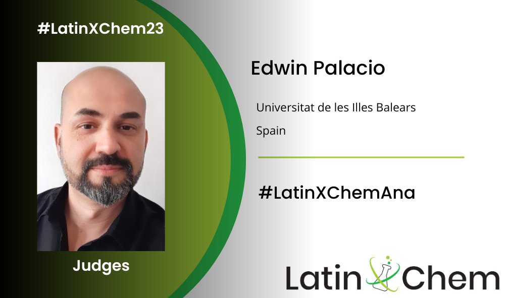 EdwinPalacio_'s tweet photo. Hola, I'm Edwin Palacio, Professor (Associate) at @UIBuniversitat. My field of research focuses on 3D printing for analytical chemistry, portable analytical methods, sample treatment and environmental analysis. I’m delighted to be part of this event #LatinXChem23 #LatinXChemAna. https://t.co/zYgSMNDkXO
