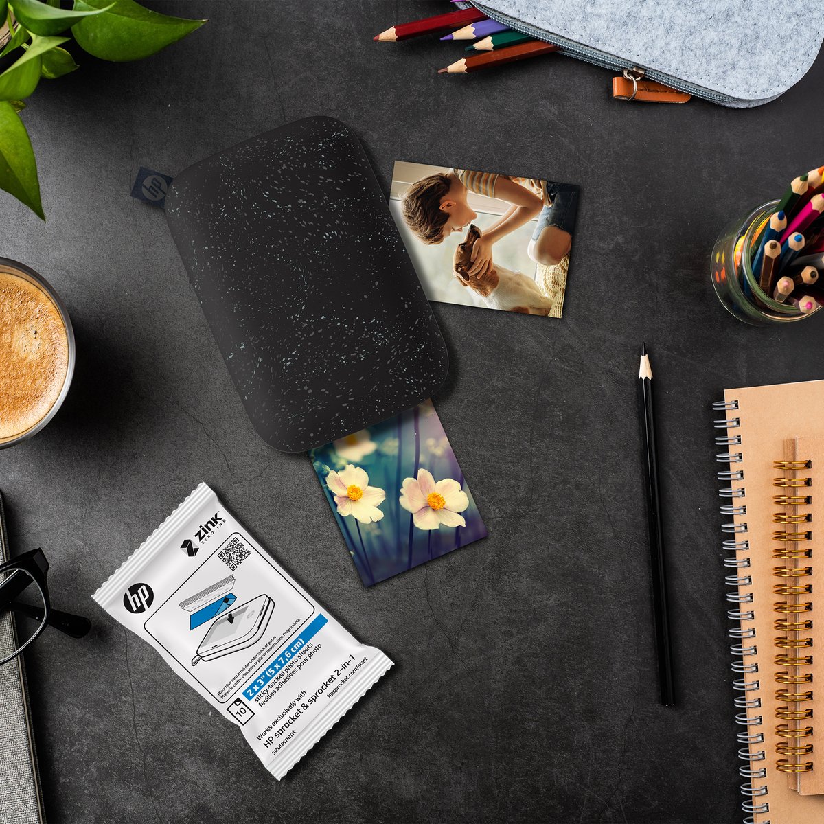 HPSprocket's tweet photo. Unleashing creativity with the HP Sprocket 2x3! 🎨✨ 

Mixing colors, capturing moments, and turning them into tangible art. 📸🌈✏️ 

#HPsprocket #CreativityUnleashed #NotebookNecessities https://t.co/s41HZm4Vq5