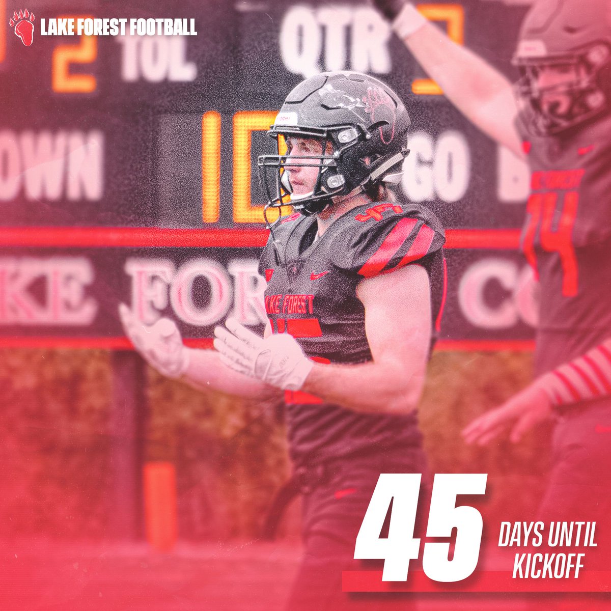 LFC_FOOTBALL's tweet photo. 45 days until kickoff! Game day! #GoForesters #ForesterFamily #ForestFreaks #D3Football https://t.co/8AdQSjLQFE