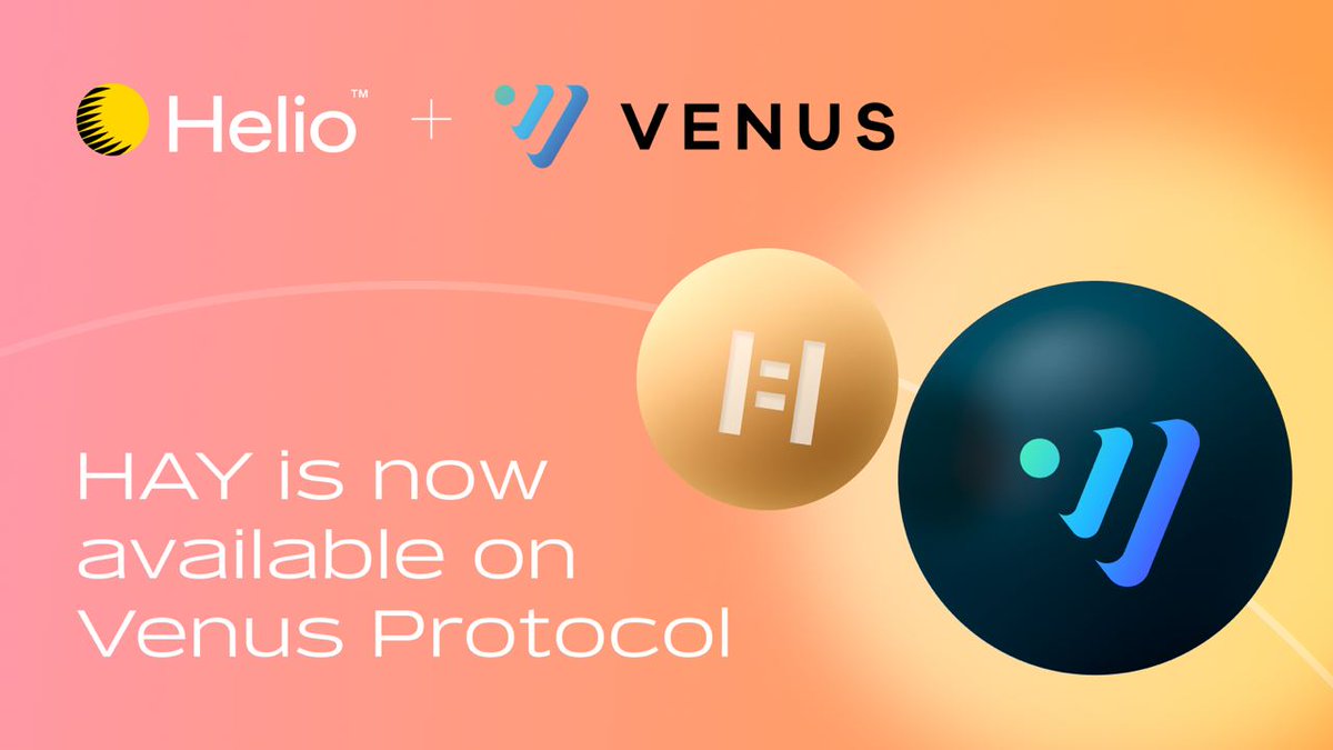 lista_dao's tweet photo. $HAY is now on @VenusProtocol isolated lending market! 🚀

✨ Fun campaigns and big prizes are coming soon ✨

🔗 : https://t.co/ToCcPBQa1L https://t.co/vgj6YNKDMB