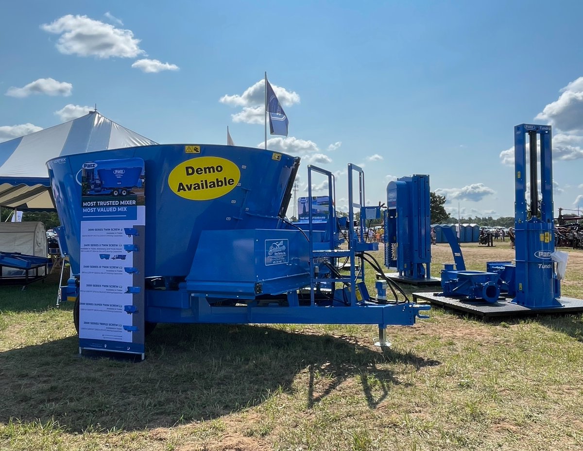 PatzCorp's tweet photo. Patz is at Wisconsin Farm Technology Days today! Make sure to stop by, talk with our sales reps about our latest products, and view our machines on display!

📍S3347 Sand Rd, Baraboo, WI 53913
📍Booth 225
📆July 19th from 9am - 4pm

#WIFarmTechDays2023 #patzcorp #farmshow https://t.co/QOBnCX4jEN