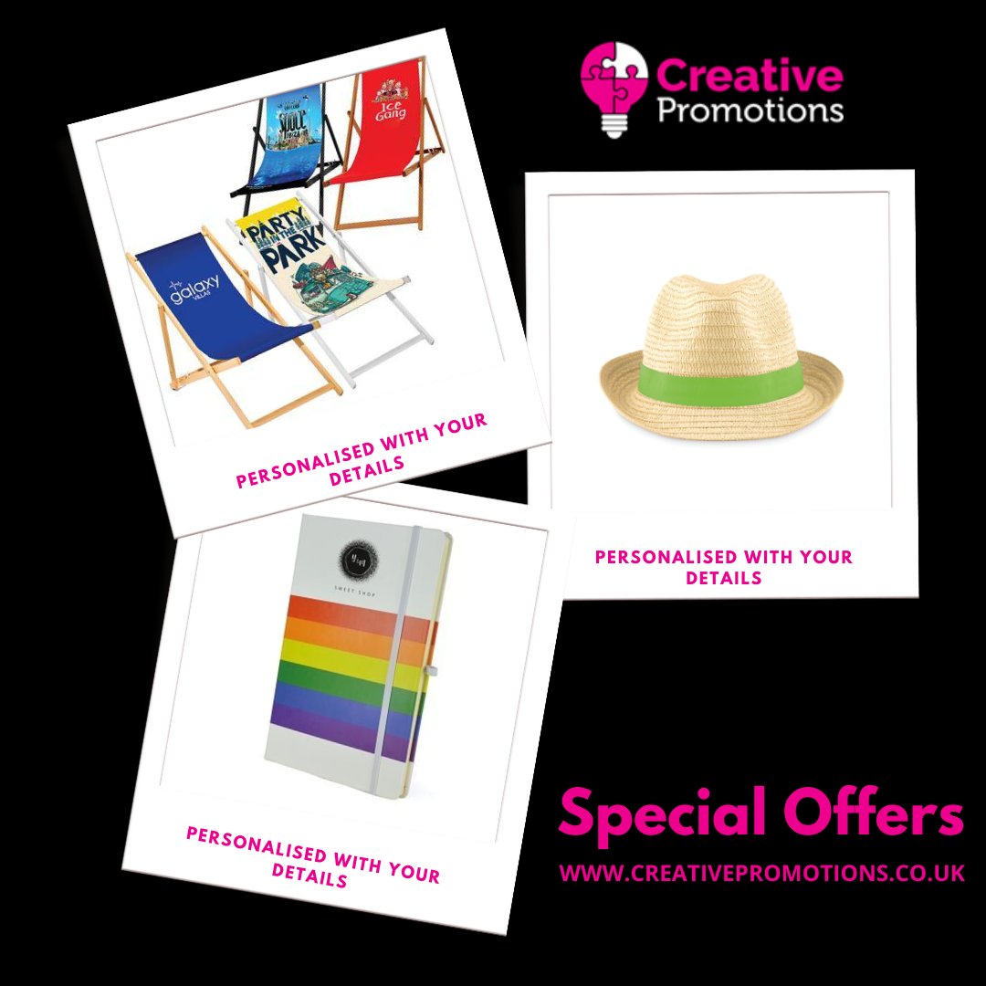 creativepromouk's tweet image. Browse our SPECIAL OFFERS here: ecs.page.link/TBXfy

#Sale #CreativePromotions #PromotionalGitfs #PersonalisedGifts #PocketGifts #Gifts #Bags #PlasticBags #Mugs #Clothing #BespokeClothing #PrintServices #Keyrings #Magnets