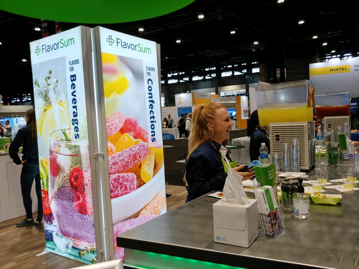 FlavorSumLLC's tweet image. It's hard to believe #IFTFIRST2023 is coming to an end! It's been a rewarding few days of connecting with the industry. 

Today is the last day to meet with the FlavorSum team and taste our mocktail and candy-coated pretzel demos. Visit us at booth #S4042 before day's end!