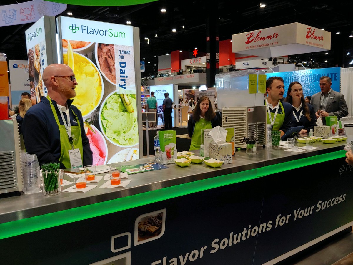 FlavorSumLLC's tweet image. It's hard to believe #IFTFIRST2023 is coming to an end! It's been a rewarding few days of connecting with the industry. 

Today is the last day to meet with the FlavorSum team and taste our mocktail and candy-coated pretzel demos. Visit us at booth #S4042 before day's end!