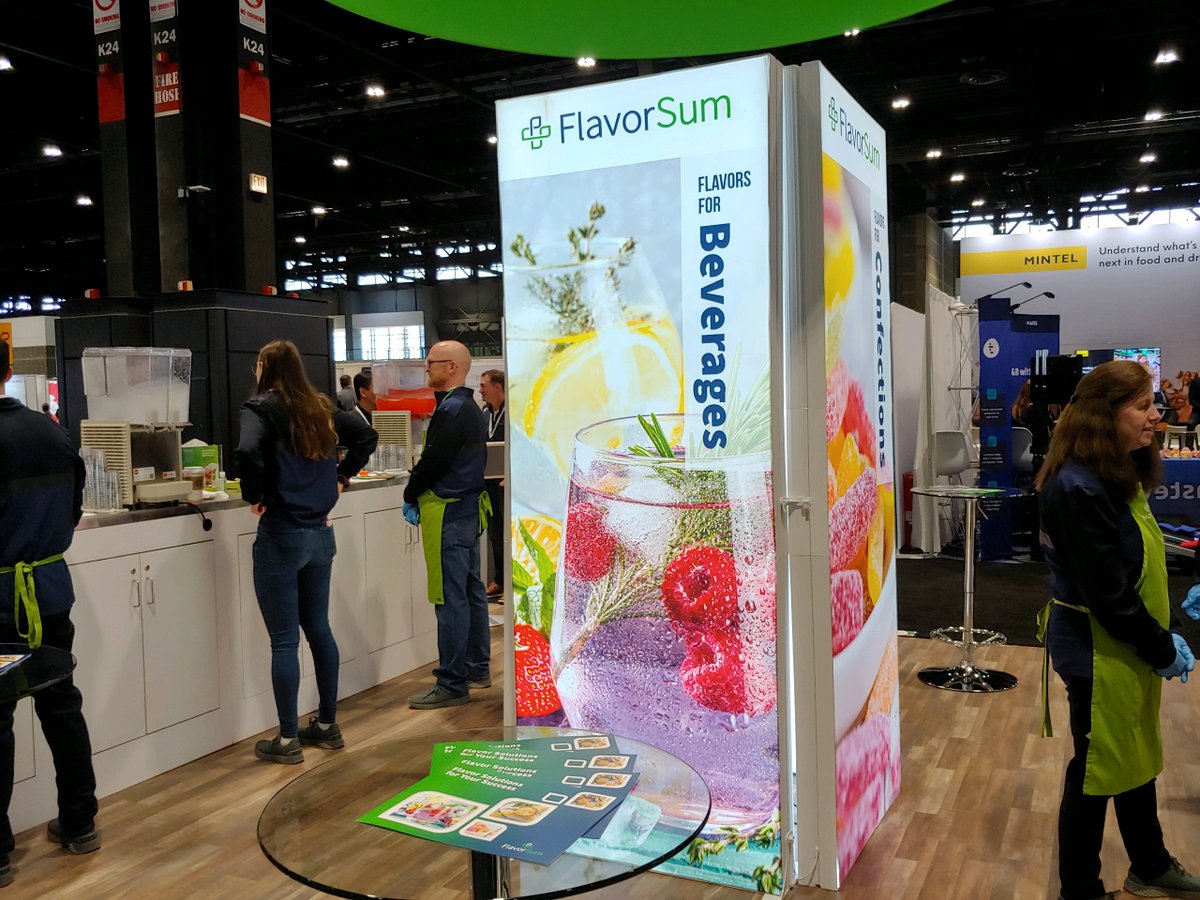 FlavorSumLLC's tweet image. It's hard to believe #IFTFIRST2023 is coming to an end! It's been a rewarding few days of connecting with the industry. 

Today is the last day to meet with the FlavorSum team and taste our mocktail and candy-coated pretzel demos. Visit us at booth #S4042 before day's end!