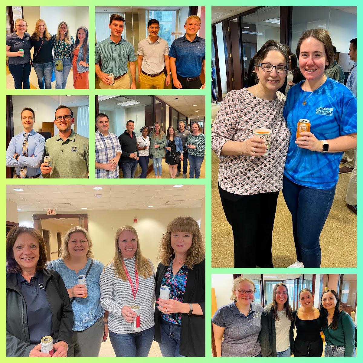 Party time 🎉 Our first gathering together in our temporary office space at Fountain Plaza!