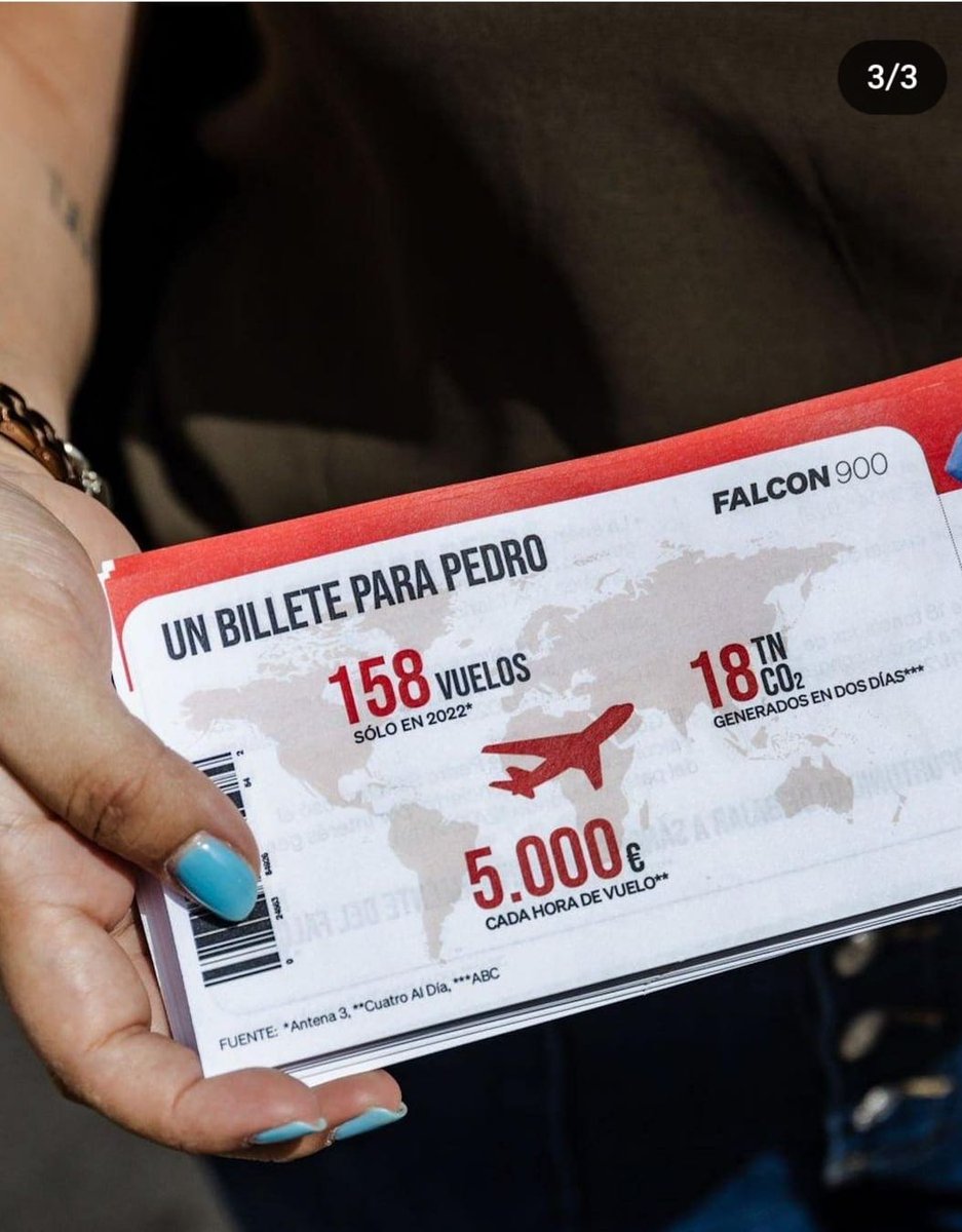 dlacalle's tweet photo. Un billete para Pedro. https://t.co/sHeiM2R9nx