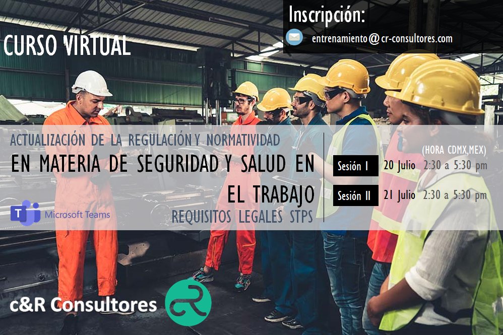 CRConsultores1's tweet photo. #CursoVirtual

¡ M A Ñ A N A !

¿Te enteraste de la última reforma al Reglamento General de Inspección en el Trabajo y Aplicación de Sanciones en materia laboral?
#RGITAS #STPS https://t.co/NXsZoRuQwM