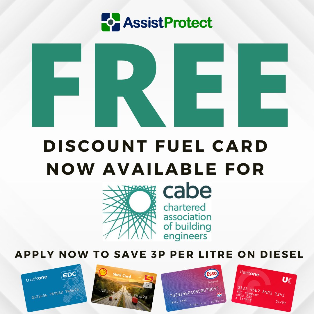 You can benefit from a FREE discount fuel card, with this offer through our partnership with <a href="/Assist_Protect_/">AssistProtect</a> &amp; UK Fuels.

Guaranteeing you 3p per litre off the price for diesel, with no additional card charges or transaction fees.

To find out more, visit ow.ly/VAol50PatH6