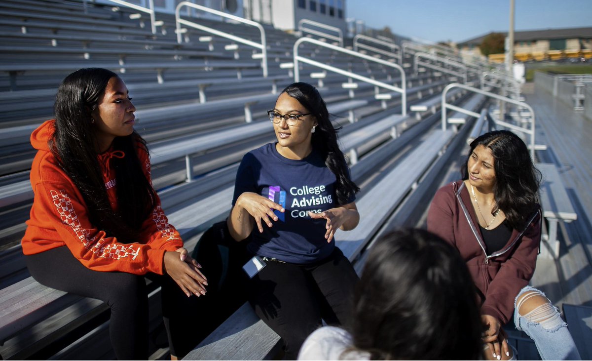 Can one person really make a difference to an entire high school community? The answer is a bleacher-stomping, rafter-shaking thunderous YES! Learn more at collegeadvisingcorps.org/become-an-advi… #iAdvise #OurEquityCenteredFuture #OpportunityRealized