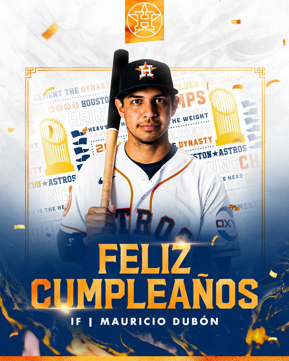¡Hoy nuestros Astros están celebrando el cumpleaños de <a href="/Mauriciodubon10/">Mauricio Dubon</a>! 
¡Felicidades, campeón! 👏 

#ListosParaReinar