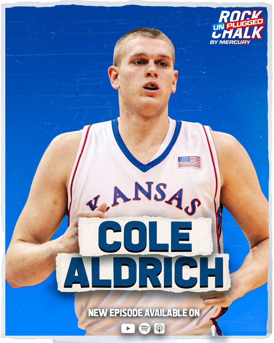 NEW episode of Rock Chalk Unplugged drops TODAY!

Guest: <a href="/colea45/">Cole Aldrich</a> 

Former Jayhawk Cole Aldrich joins <a href="/Mitchlightfoot/">Mitch Lightfoot</a> &amp; <a href="/chris_teahan12/">Chris Teahan</a> to talk about his glory days at KU, the Jayhawks' national championship run in 2008, his journey in the NBA, and more...

#RockChalk