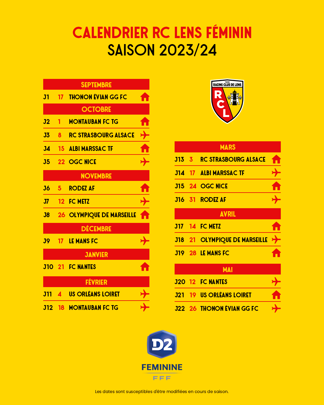 Calendrier 2024 Et 2024 Rc Lens Heddi Kristal