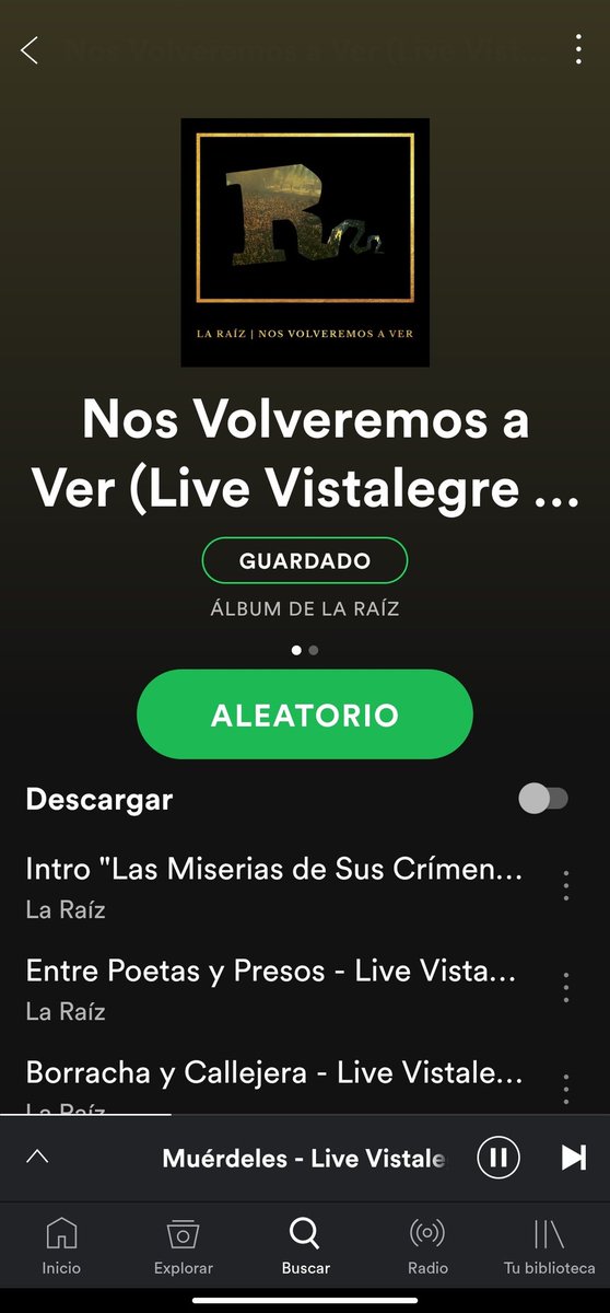 montes_96's tweet photo. @laraizband No me canso de escucharlo!!🎸🤘🏼 https://t.co/DK7Q9cRiKH