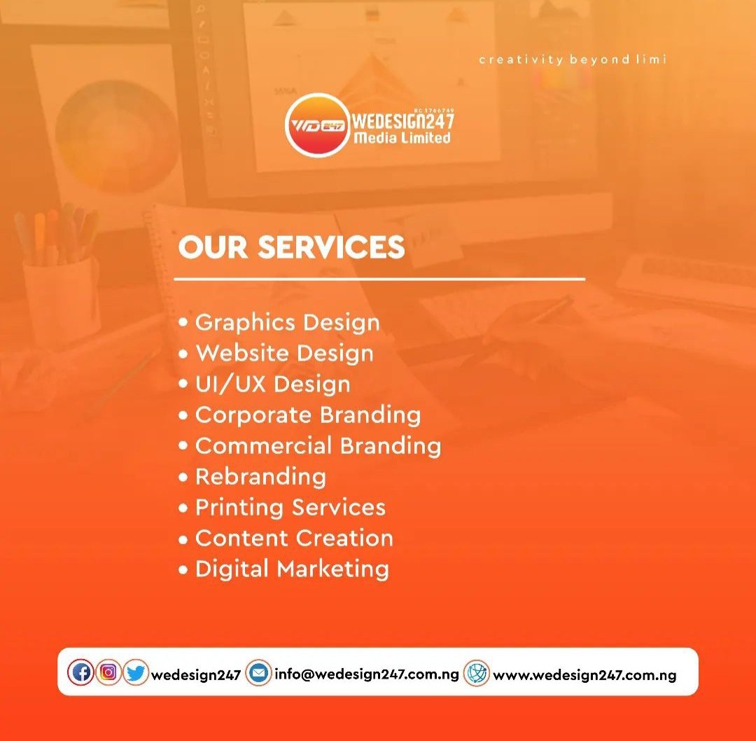 toridey_'s tweet photo. #Sponsored
Are you looking to revolutionize your brand image and captivate your target audience? Look no further! At @wedesign247, our expert graphic design team is here to bring your wildest artistic visions to life.
#toridey #Advertising
Send a DM to @wedesign247 https://t.co/EA9uet0J6W