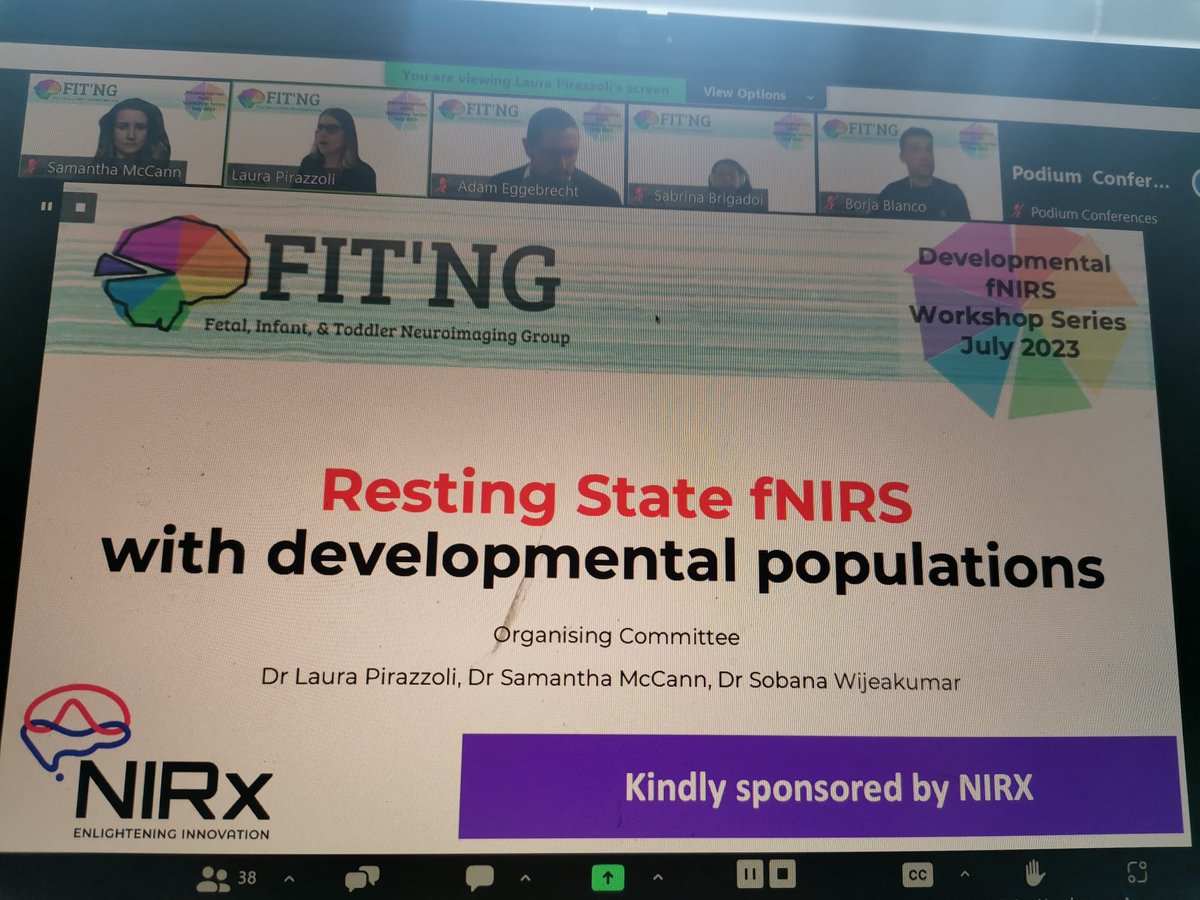 We've just started our 4th &amp; final <a href="/FIT_NGIn/">Fetal, Infant, & Toddler Neuroimaging Group—FIT’NG</a> developmental #fNIRS workshop! Today's topic is Resting state functional connectivity <a href="/adameggebrecht/">Adam Eggebrecht</a> <a href="/cbulgarelli01/">Chiara Bulgarelli</a> @borja_blanco4 and Dr. Sabrina Brigadoi are giving their top tips on resting state data collection and pre-processing