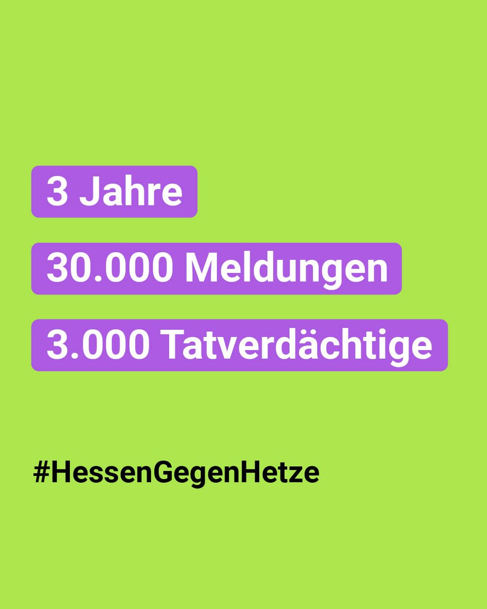 Hessen macht es vor: Mit #HessenGegenHetze ist das Bundesland zum Vorreiter gegen digitale Gewalt geworden. Die Aufklärungsquote von 60 % zeigt, wie gut Politik, Justiz und Zivilgesellschaft zusammenarbeiten können! @GStA_FFM_ZIT <a href="/RegHessen/">Staatskanzlei Hessen</a> <a href="/LKA_Hessen/">Hessisches Landeskriminalamt</a>