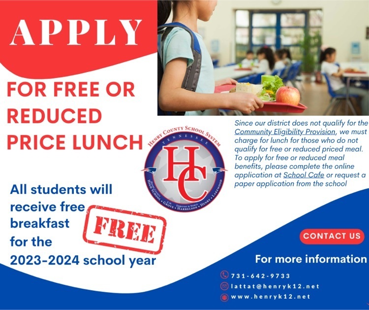 henrycoschools's tweet photo. Universal breakfast and free/reduced lunch forms https://t.co/XXwH2JKgGp https://t.co/S2CugPdaXy