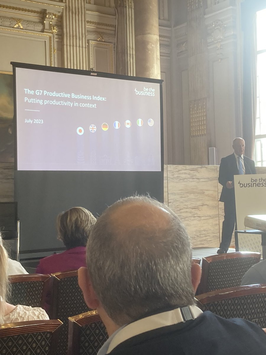 Kicking off the G7 Productive Business Index launch and eager to learn more about what investments should be made to solve the productivity lag the UK faces