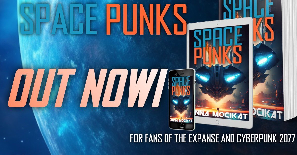 NEW RELEASE!
I’m thrilled to share that SPACE PUNKS has been released today!

If you’re a fan of The Expanse and Cyberpunk 2077 then this is the perfect summer read for you!

Cyborgs, robots, mechs and epic space battles! 🚀🦾

Get your copy NOW!

Link is in the comments. Space