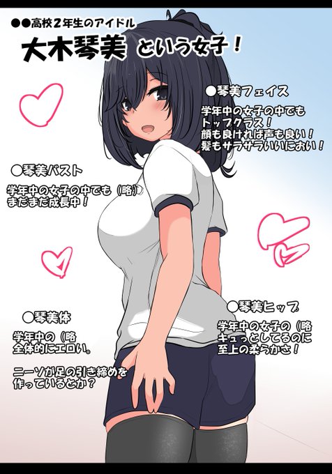 ～うちのこ紹介～
『大木琴美』(健全)

(…みたいなキャラ紹介みたいなコーナー大好きって話。)
(みんなもオリキャラ紹介してね。) 