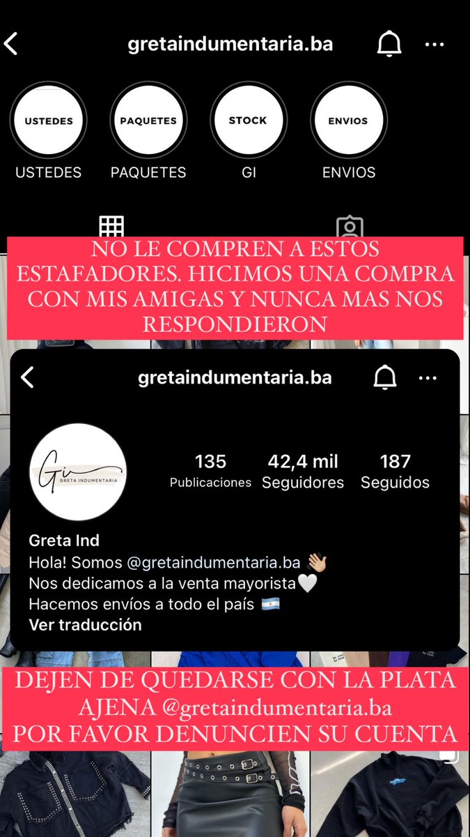 justisimonetti's tweet photo. NO COMPRENDE EN GRETA INDUMENTARIA. SON UNOS ESTAFADORES https://t.co/LANACWhAEm