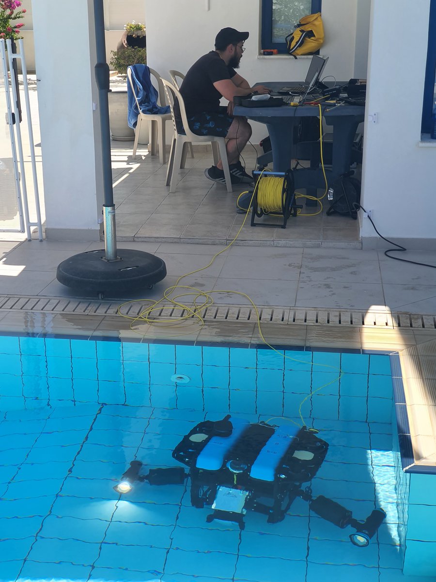 Getting ready for #Mazotos shipwreck excavation period 2023. The #BlueRoboticsROV of <a href="/CyUniTech/">Cyprus University of Technology</a> is under preparation.