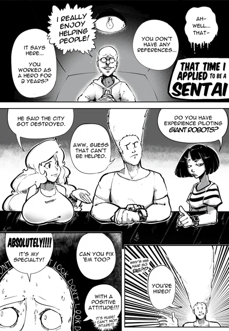 A short comic about Super Sentai