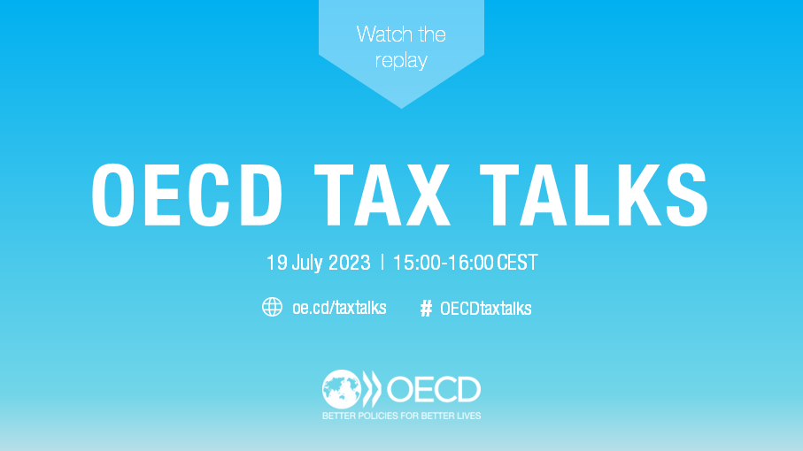 📺 Missed today's 𝑂𝐸𝐶𝐷 𝑇𝑎𝑥 𝑇𝑎𝑙𝑘𝑠? The replay &amp; presentation are now available!

➡️ oe.cd/taxtalks

#OECDtaxtalks