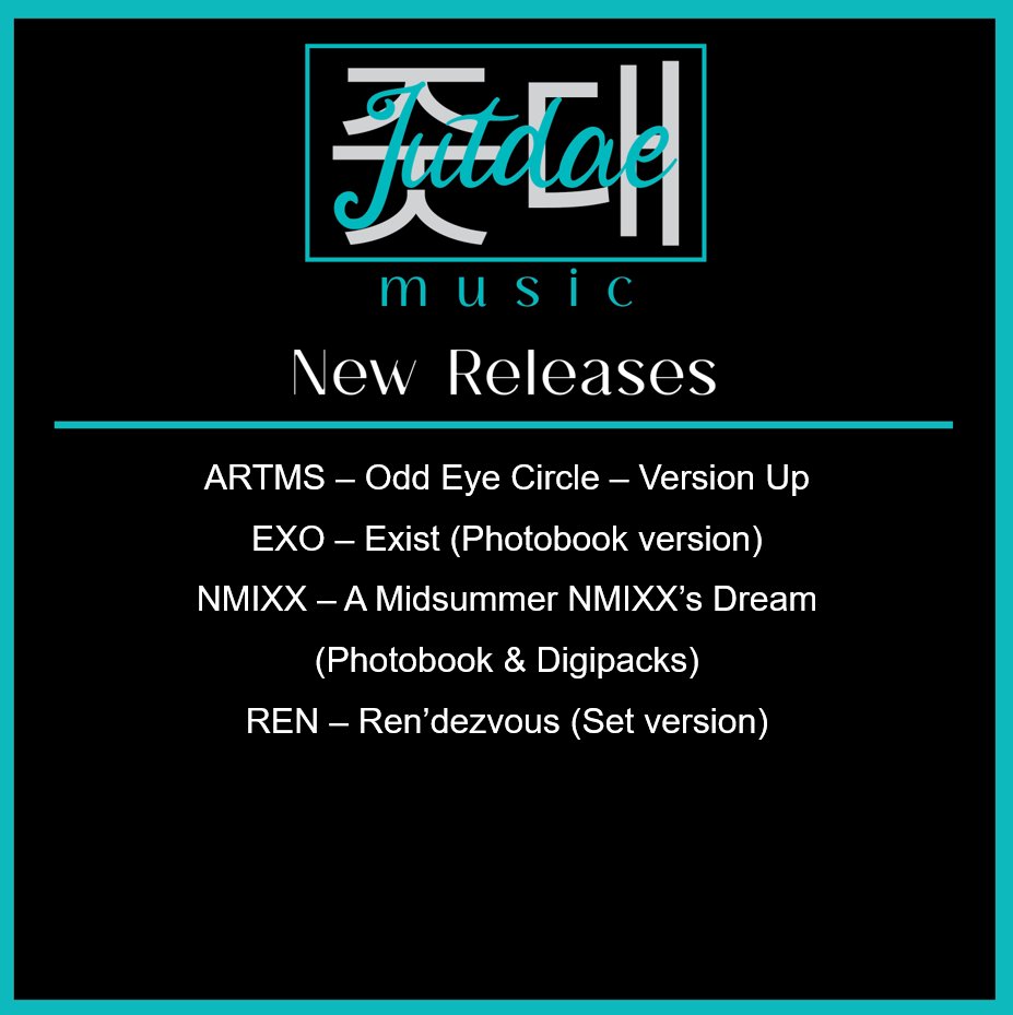 JutdaeMusic's tweet photo. 🎉 Exciting New Releases are in stock now 🎉
#jutdae #jutdaemusic #kpopclt #kpopcharlotte #charlottekpop #cltkpop #nckpop #kpopnc #kpopstore #kpopsmallbusiness #kpop #kpopalbum https://t.co/L6bR5Qjcam