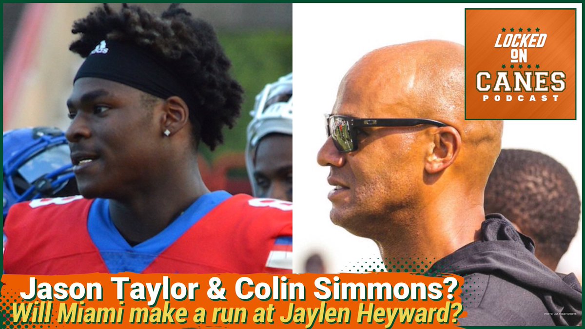 Join me and @larryblustein at NOON for a brand new @LockedOnCanes! The live chat is OPEN. Miami Hurricanes DL Coach Jason Taylor Impressing Family Of Colin Simmon... https://t.co/z3BGprQMGV via @YouTube https://t.co/WEJv7A1VvF
