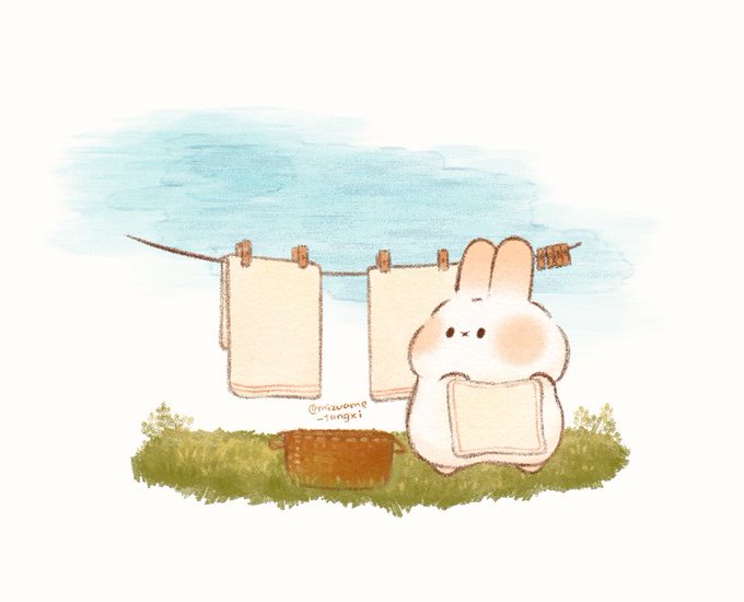 「holding towel」 illustration images(Latest)｜5pages