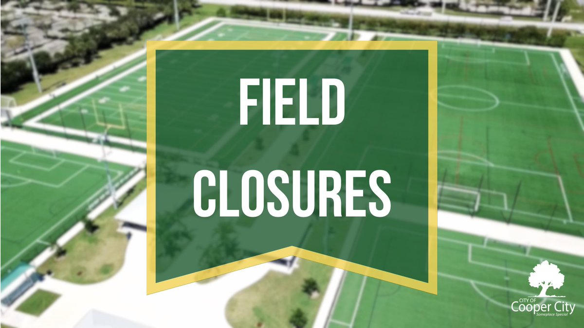 CooperCityGOV's tweet image. Important Update: Fields 2 and 4 at Flamingo West Park will close for repairs on July 21, reopening on July 22. Fields 1 and 3 will close on July 28, reopening on July 29. 
#CooperCity #FlamingoWestPark #FieldRepairs