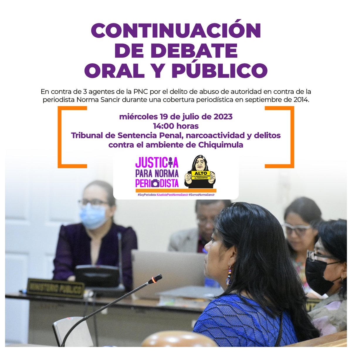 caldhgt's tweet image. #Soyperiodista #JusticiaparaNormaSancir #NormaSancir