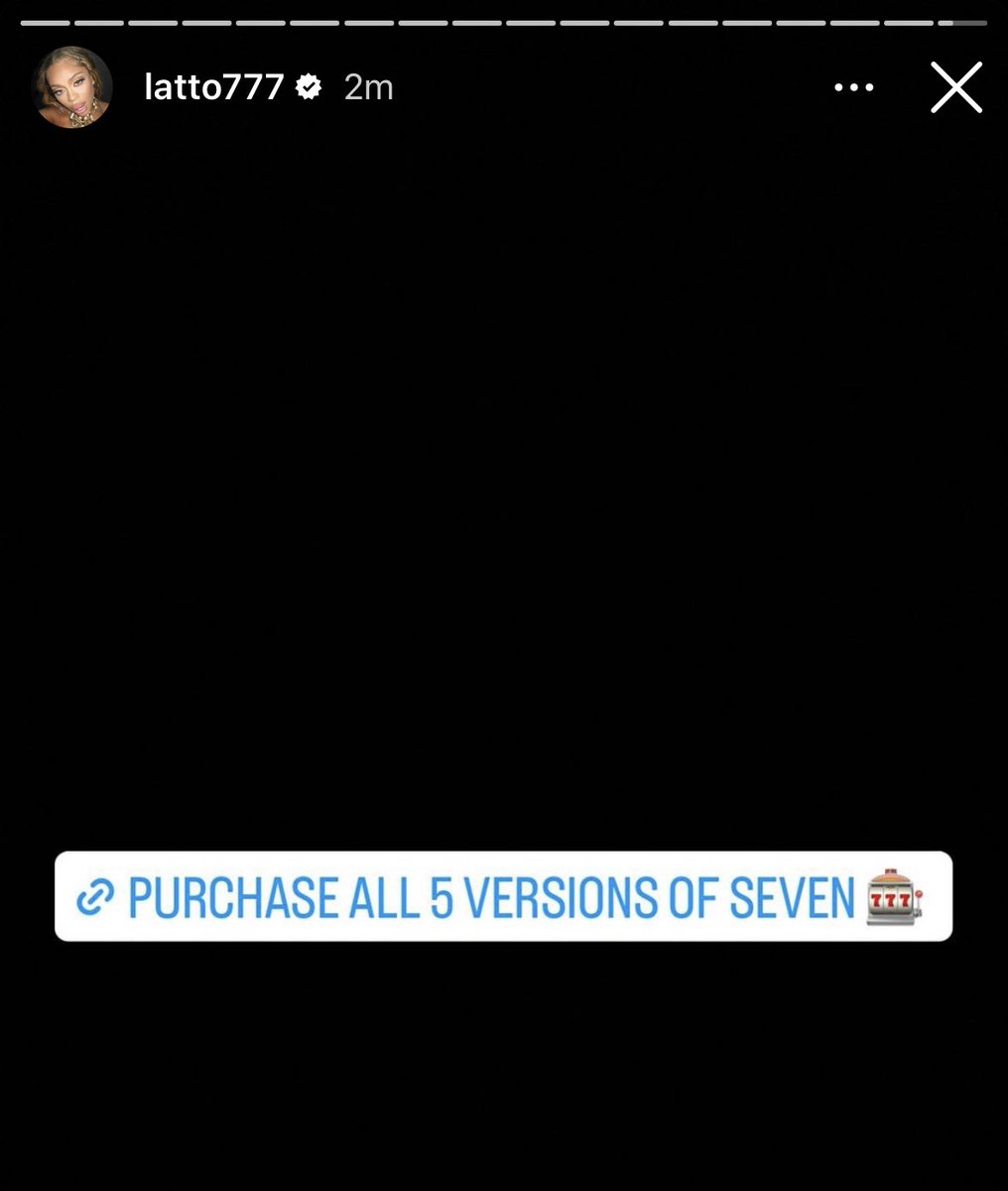 lattocrave's tweet photo. Latto via Instagram. Y'all heard her, go buy ALL 5 versions of 'seven' now‼️

Dm @GUforJUNGKOOK for funds. https://t.co/rm8ANbIFxG