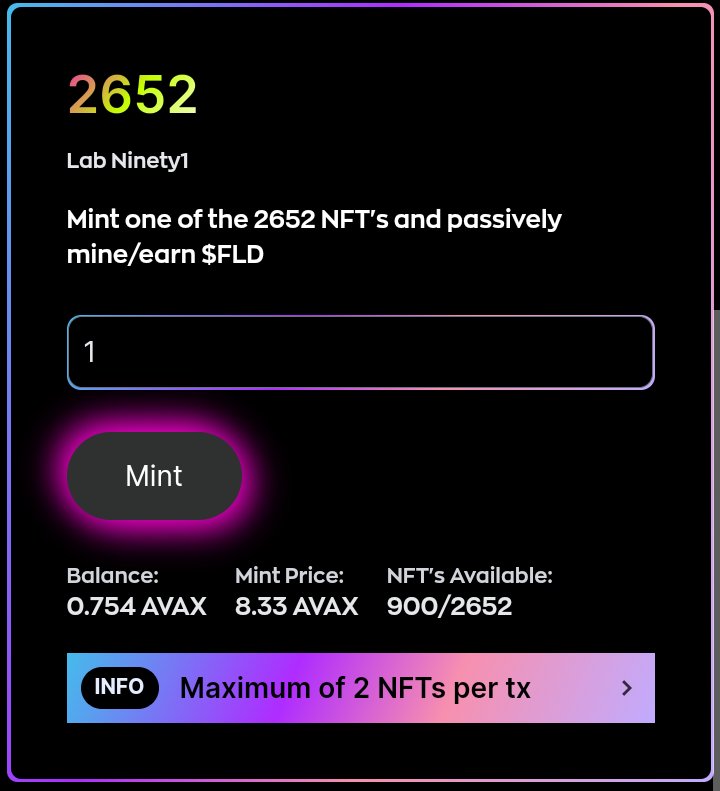 GutanZoran's tweet photo. Just watch anon! 900 @Ninety1NFT pieces left to mint! Do yourself a favour and think about getting one (or few)! ๐
https://t.co/RJKTetbDz2
@LabNinety1 $FLD #Lab91AI @avax #AVAXโฏโฏโฏ @Avax_Spaces @Ted_aka_Ethical @cz_novia @Petros0505 @god_lyke https://t.co/rBROBOZA3A