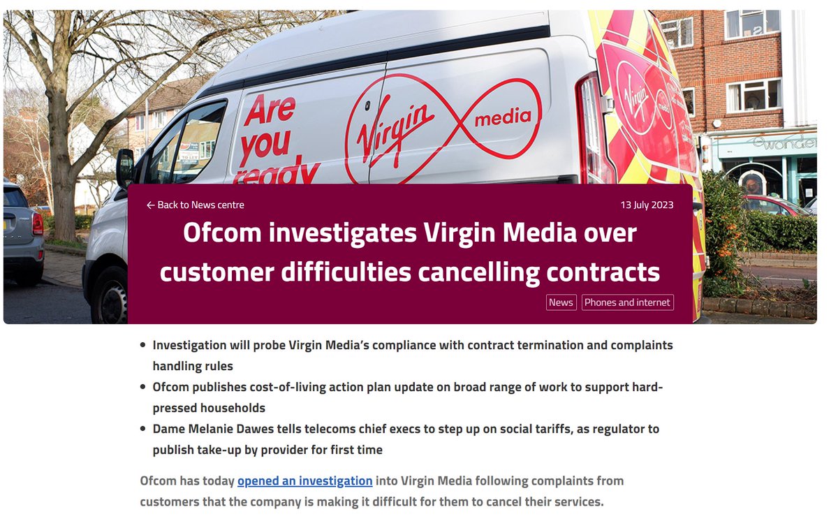 geckyp's tweet photo. @virginmedia Oh wow it's official! Maybe it is time to look at your complaints procedure afterall...it's clearly broken and I'm not the only one.  Just saw this from this week!!!! #seewhatyoucando https://t.co/5OJbuQD46d