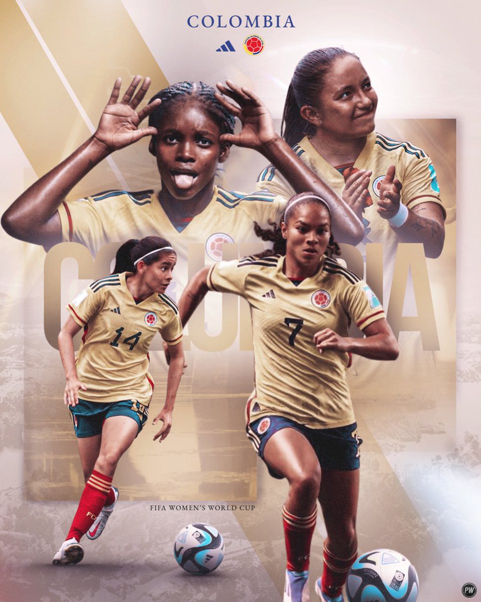 graphicsbypw's tweet photo. Colombia 🇨🇴

Colombia will make its third World Cup appearance in Australia and New Zealand, having been knocked out in the group stage in 2011 and the round of 16 four years later 🏆 https://t.co/6M5l6hJFQ8
