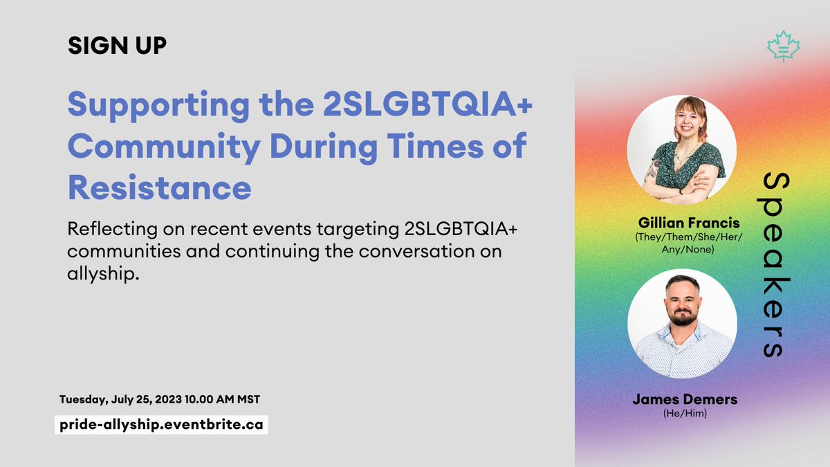 Canadian Equality Consulting (@cdnequality) on Twitter photo Over 6,000 anti-2SLGBTQIA+ protests and instances of online hate in Canada have been documented within the first three months of 2023 (Egale Canada).
Let's talk about how we can combat it: 
🗓 July 25, 2023 10.00 AM MST
✅ Sign up: lnkd.in/gsz_ygdF Over 6,000 anti-2SLGBTQIA+ protests and instances of online hate in Canada have been documented within the first three months of 2023 (Egale Canada).
Let's talk about how we can combat it: 
🗓 July 25, 2023 10.00 AM MST
✅ Sign up: lnkd.in/gsz_ygdF