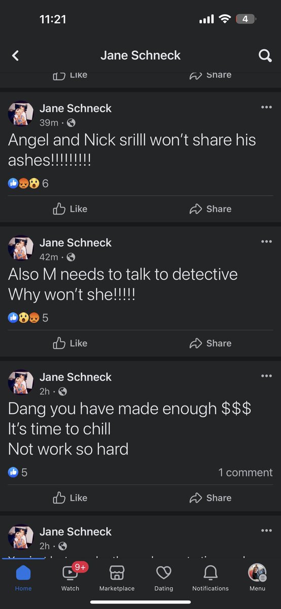 Aerorocks2012's tweet photo. Jane is the devil herself I pray for Nick and Angel this women is a monster https://t.co/2GxDrd9g5N