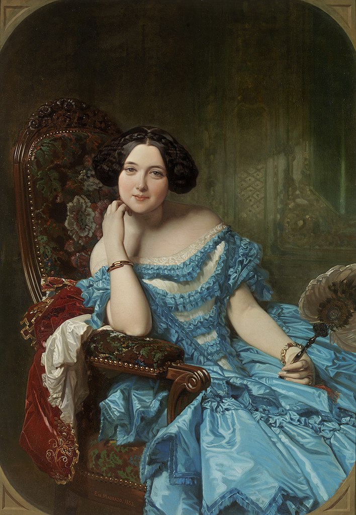 🎨Federico de Madrazo 
Amalia de Llano y Dotres, Countess of Vilches 
1853