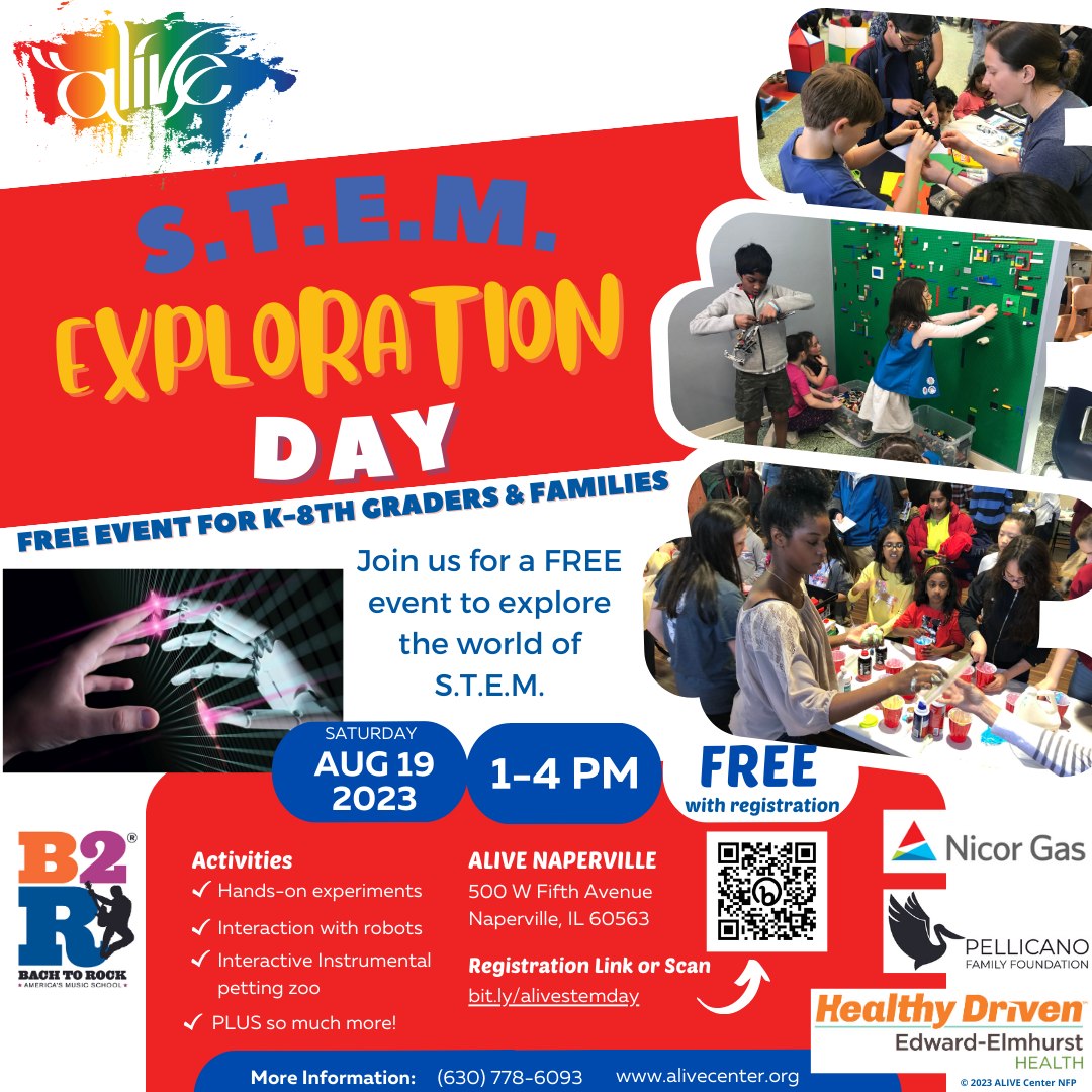 DunhamFdn's tweet image. Alive Center is hosting a free event to explore the world of STEM with hands-on experiments, virtual reality and much more! This STEM Exploration Day is geared for elementary and junior high kids. To register or learn more, visit bit.ly/alivestemday