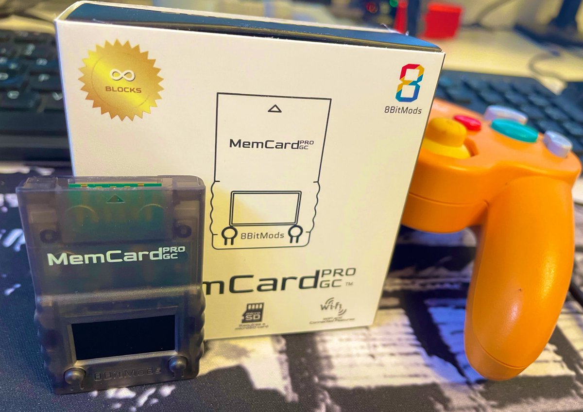 BlutigerPfad's tweet photo. My #MemcardProGC by @8bitmods came and I’m already in love with it.
Finally i can mix Japanese, EU & US saves on one card. The web UI and build quality of the Memcard are also really good. https://t.co/beeoafsiwe
