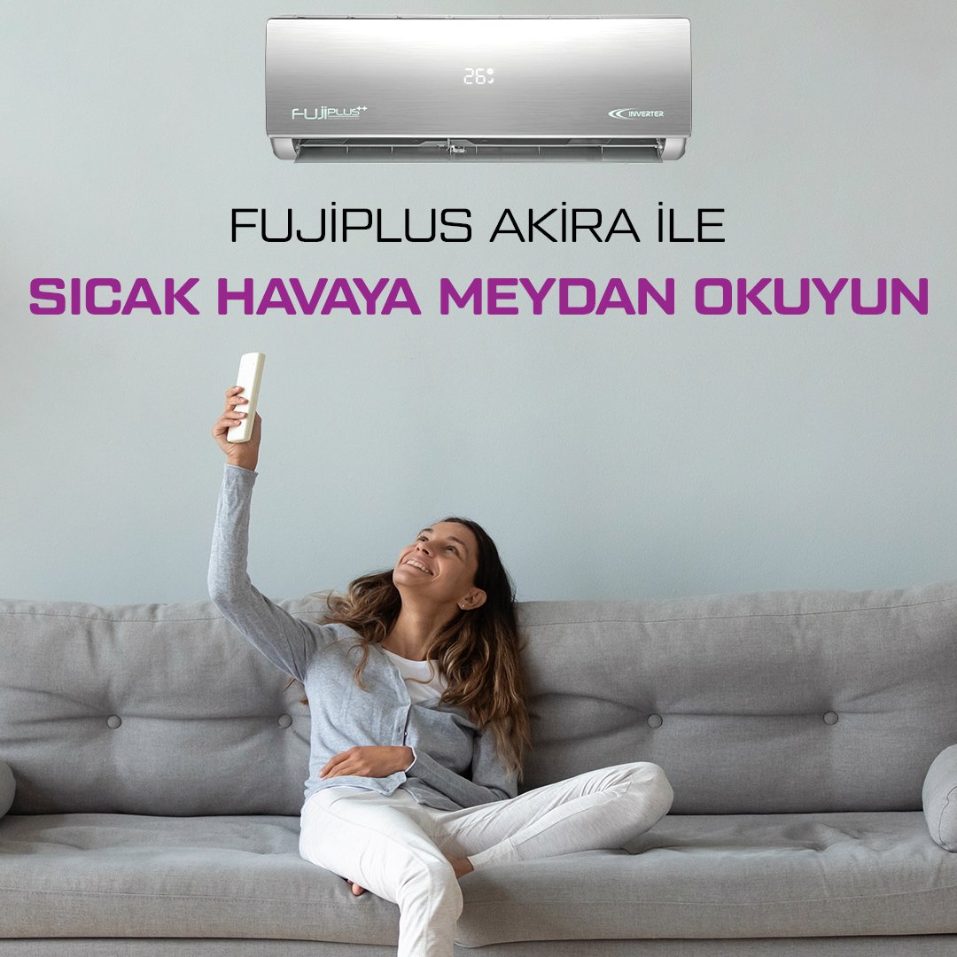Aşırı sıcaklığa FujiPlus ile meydan okuyun! 🔥🌡️

Akira Klima’nın yüksek performansı ile sıcaklığın yükselmesine izin vermeyin. ❄️

#FujiPlus #HavanGüzelseHayatGüzel #AkiraKlima #TürkiyeyiSerinletenTeknoloj