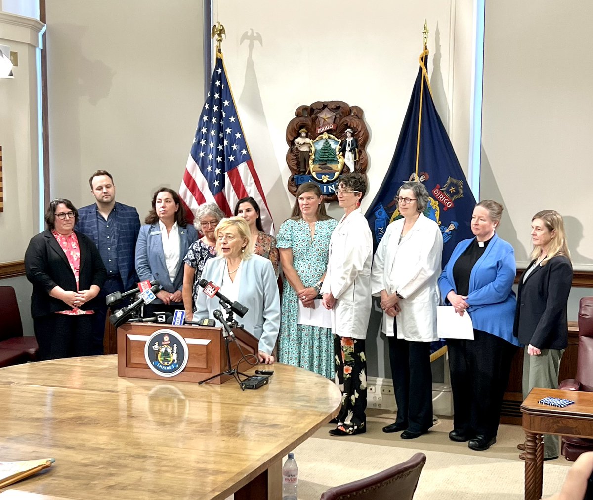 NEW LAW: @GovJanetMills just signed #LD1619, allowing decisions about abortion care to stay between patients and providers – not politicians or the government.

The government should never have the authority to force a person to remain pregnant against their will. #MEPolitics