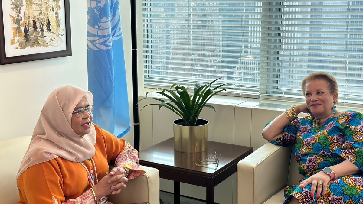 I met Catherine Pollard to express my gratitude for the support and guidance of the Department of Management, Strategy, Policy and Compliance. We are working on a plan for the extended strategic plan to 2025. And are about to embark on developing 2026-2029 plan. #UNHABITAT